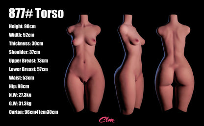 Climax Doll US Stock | 90cm A Cup TPE Sex Doll Torso - 877# Torso