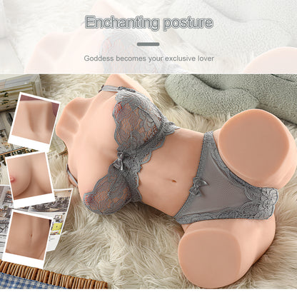 US Stock | XISE Auto Vagina Sucking Lifelike Half Body Sex Doll Torso Male Masturbator - Jessy