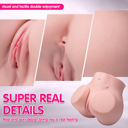 US Stock | XISE USB Charging Auto Vibrating Butt Sex Doll Torso Male Masturbator - OLGA