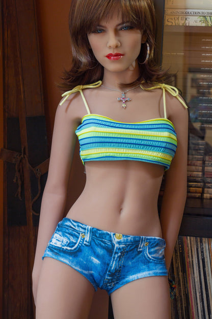 US Stock | 6YE Doll 150cm 4ft11in Small Boobs Petite Woman Lifelike Adult TPE Love Doll - Lacey