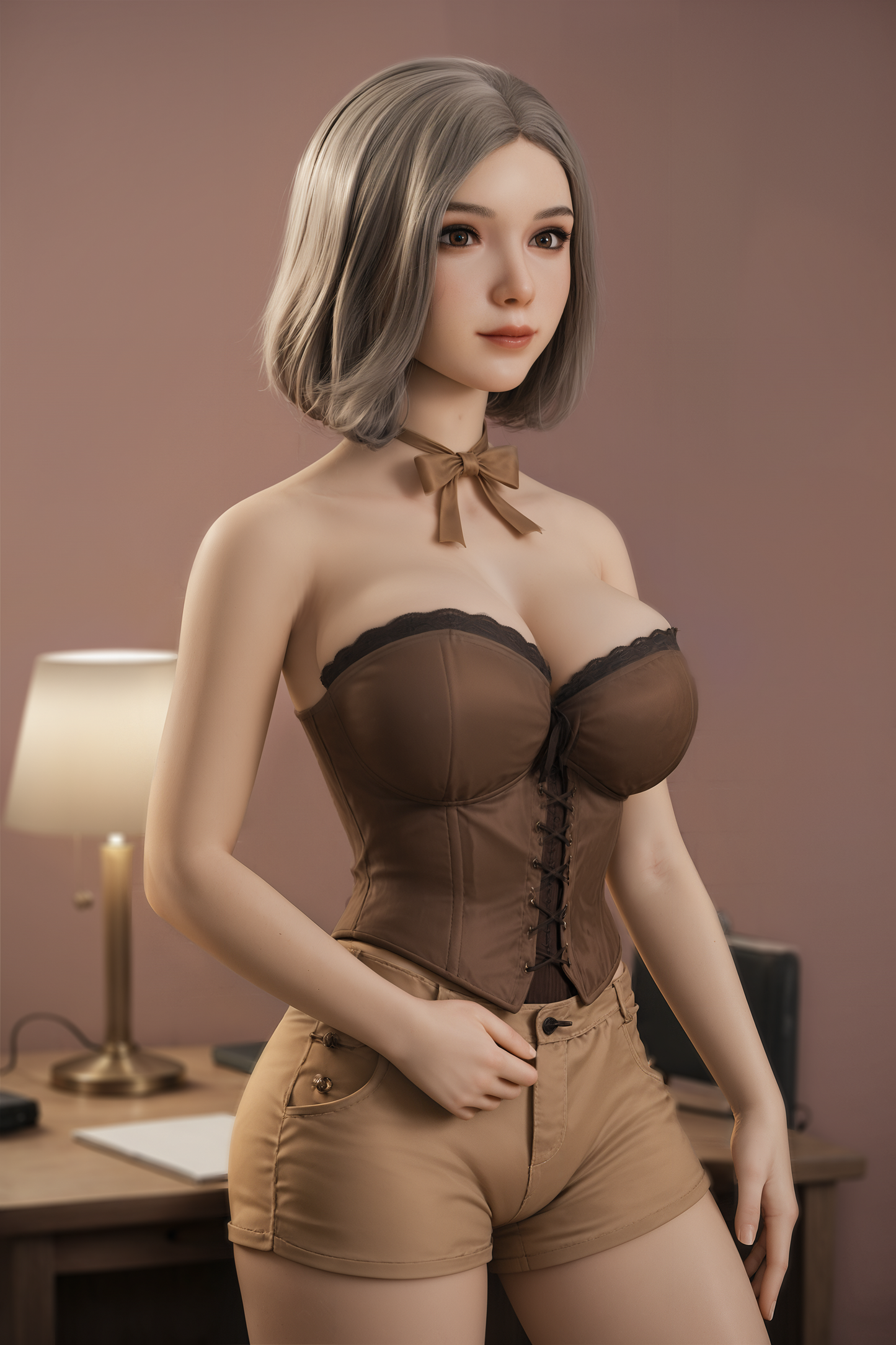 AIBEI Doll | 153cm 5ft BBW Chubby Hybrid Sex Doll with Silicone Head - Wendy