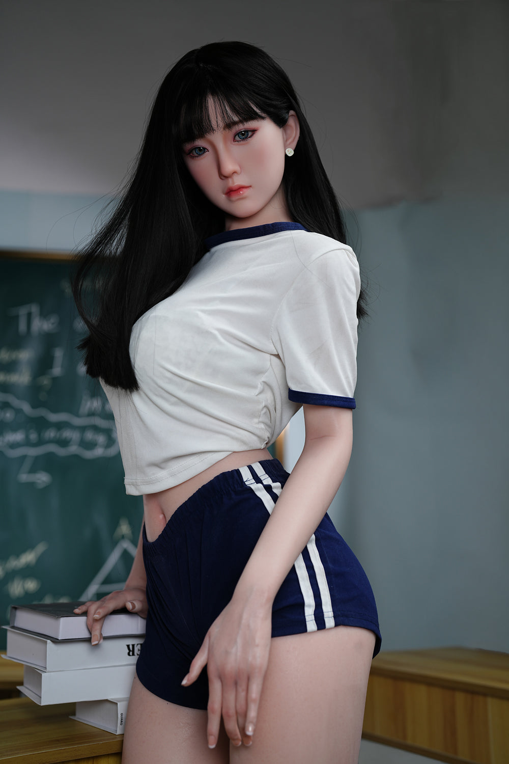 EU Stock | JX Doll 160cm 5ft3in Korean Girl Hybrid TPE Sex Doll with Silicone Head Implanted Hair - Irene
