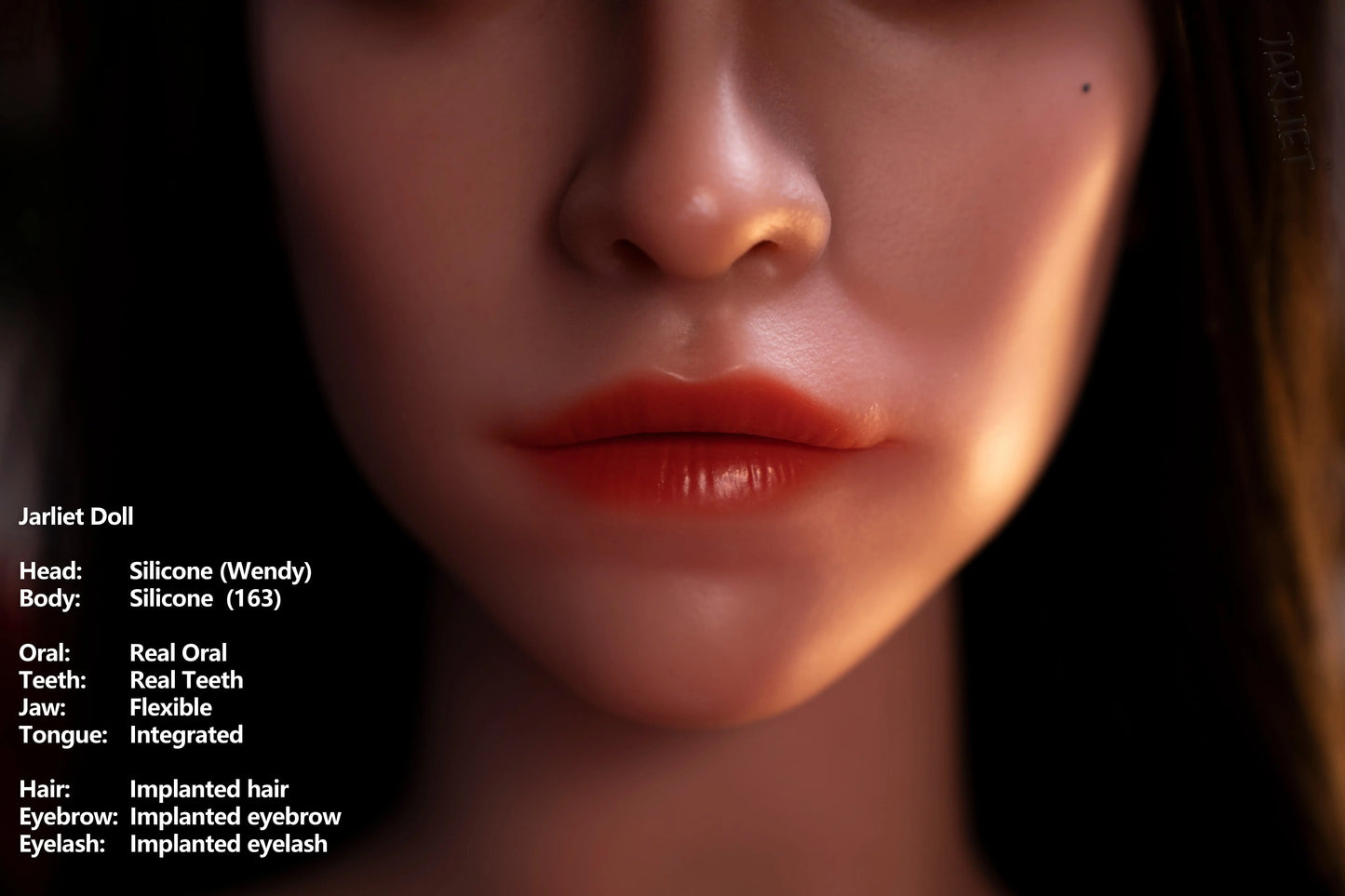 Jarliet Doll | 163cm 5ft5in Christmas Style Light Tan D Cup Blowjob Silicone Doll with ROS Head - Wendy