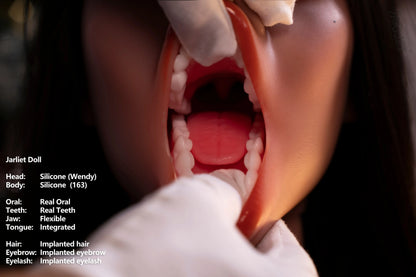 Jarliet Doll | 163cm 5ft5in Christmas Style Light Tan D Cup Blowjob Silicone Doll with ROS Head - Wendy