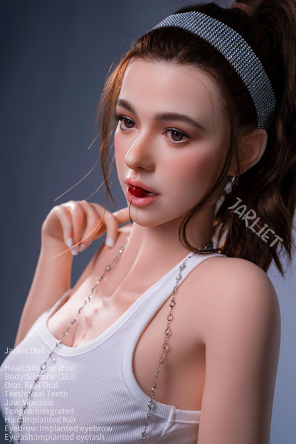 Jarliet Doll | 5ft4in 163cm Realistic Korean Girl ROS Silicone Head Hybrid Sex Doll - Eve