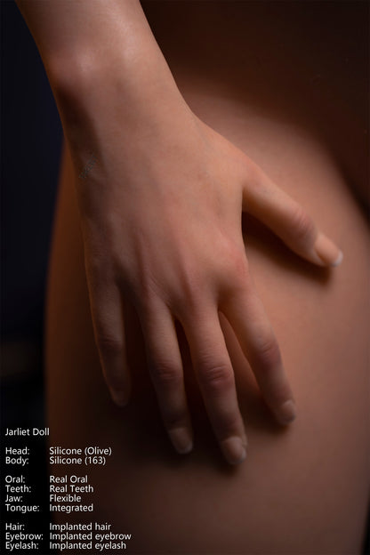 Jarliet Doll | 5ft5in American Blonde Hair Mature Woman Silicone Adult Love Doll with Real Oral Silicone Head - Olive