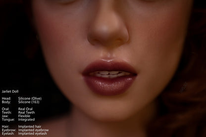 Jarliet Doll | 5ft5in American Blonde Hair Mature Woman Silicone Adult Love Doll with Real Oral Silicone Head - Olive