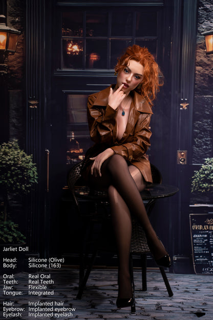 Jarliet Doll | 5ft5in American Blonde Hair Mature Woman Silicone Adult Love Doll with Real Oral Silicone Head - Olive