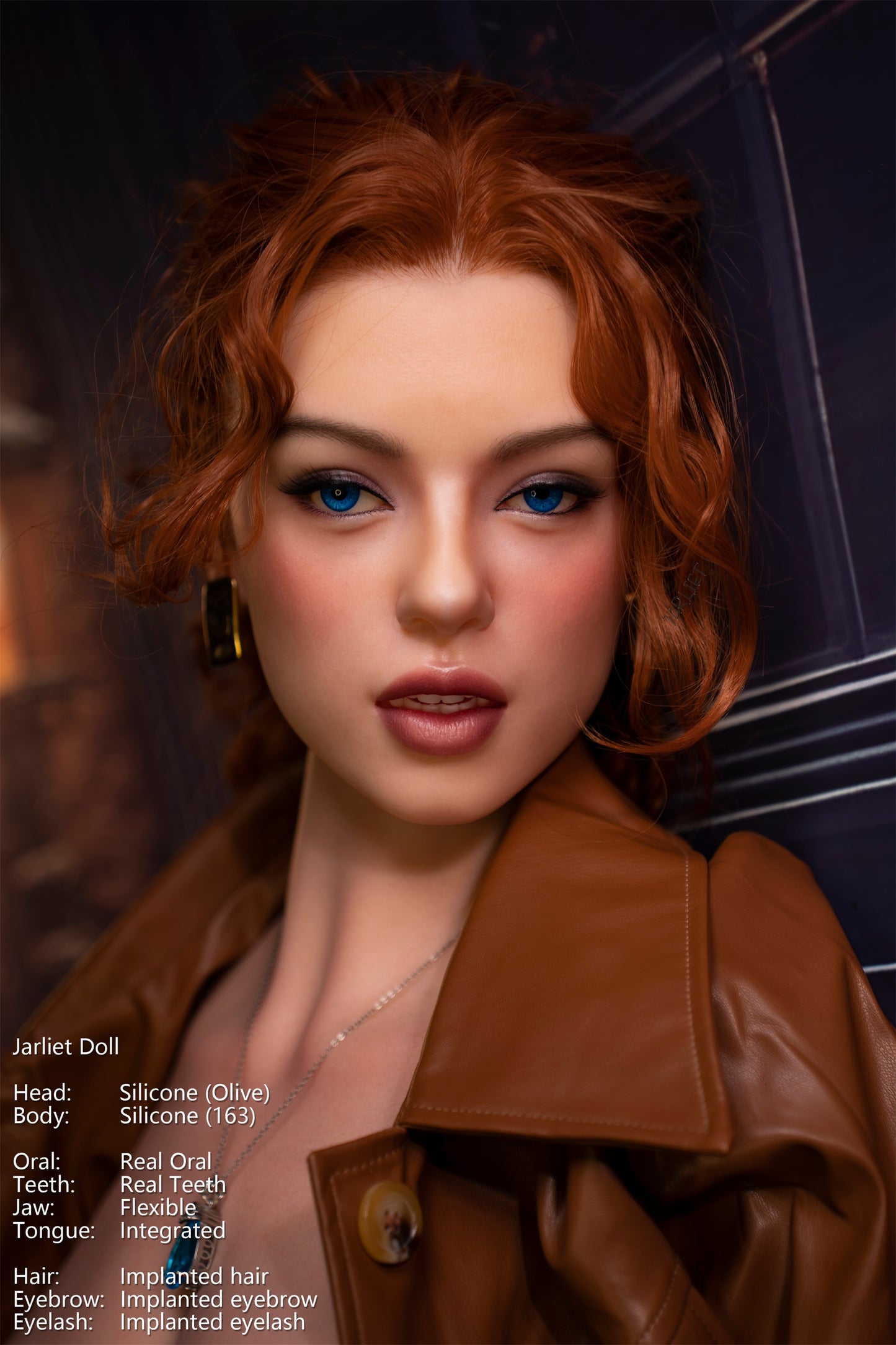 Jarliet Doll | 5ft5in American Blonde Hair Mature Woman Silicone Adult Love Doll with Real Oral Silicone Head - Olive