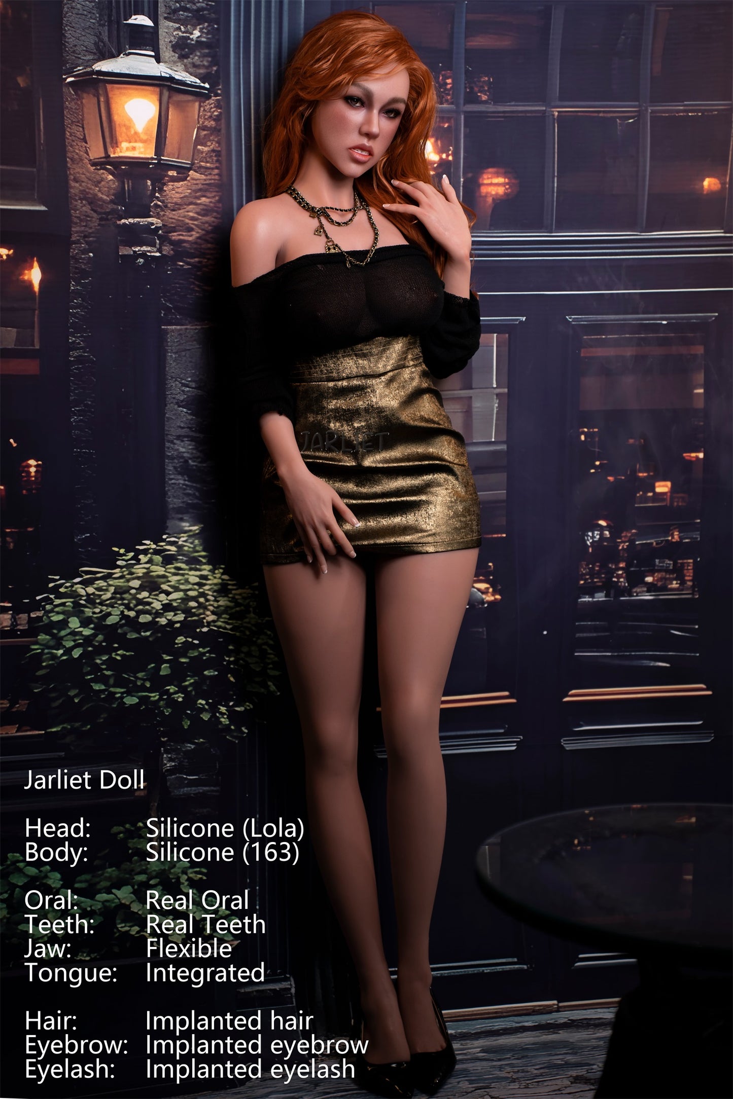 Jarliet Doll | 5ft4in Blonde Curly Hair Mature Woman Silicone Adult Love Doll with Real Oral Silicone Head - Lola