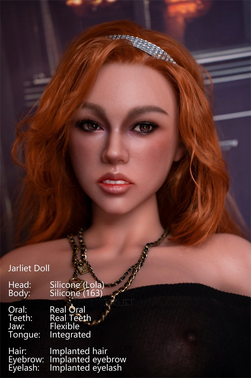Jarliet Doll | 5ft4in Blonde Curly Hair Mature Woman Silicone Adult Love Doll with Real Oral Silicone Head - Lola