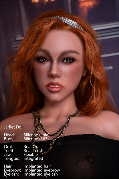 Jarliet Doll | 5ft4in Blonde Curly Hair Mature Woman Silicone Adult Love Doll with Real Oral Silicone Head - Lola