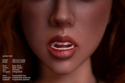 Jarliet Doll | 5ft4in Blonde Curly Hair Mature Woman Silicone Adult Love Doll with Real Oral Silicone Head - Lola