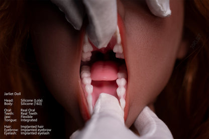 Jarliet Doll | 5ft4in Blonde Curly Hair Mature Woman Silicone Adult Love Doll with Real Oral Silicone Head - Lola