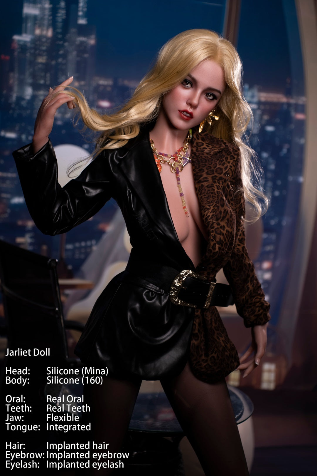 Jarliet Doll | 5ft3in Blonde Golden Hair Sexy Woman Full Size Adult Full Silicone Doll with ROS Silicone Head - Mina