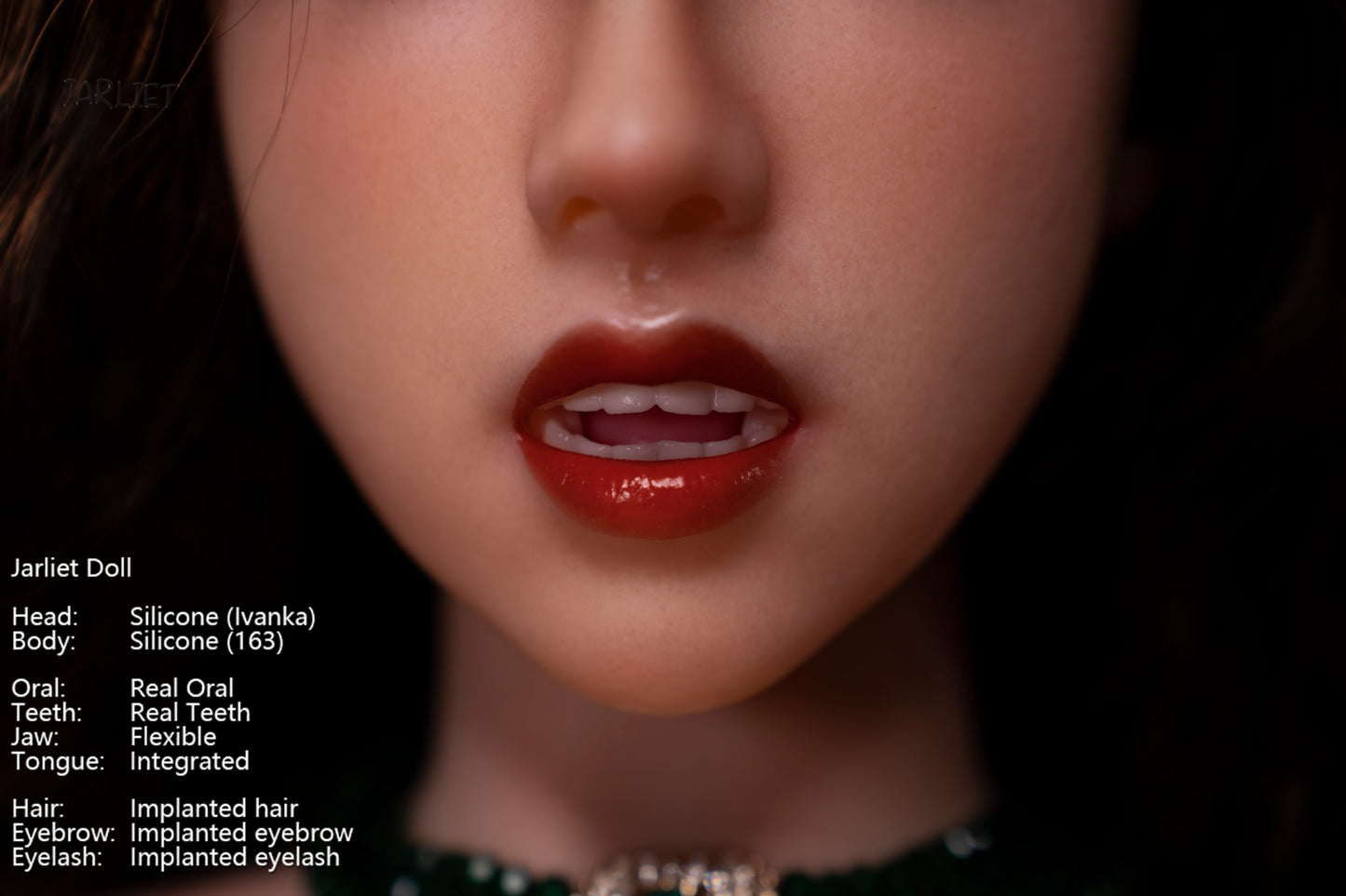 Jarliet Doll | 5ft4in Black Curly Hair Mature Woman Silicone Adult Love Doll with Real Oral Silicone Head - Ivanka