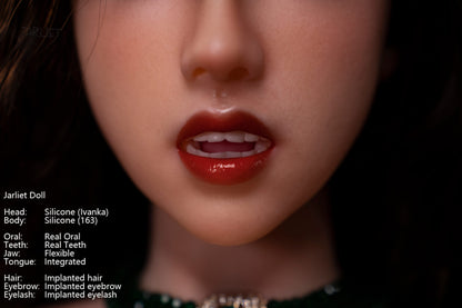 Jarliet Doll | 5ft4in Black Curly Hair Mature Woman Silicone Adult Love Doll with Real Oral Silicone Head - Ivanka