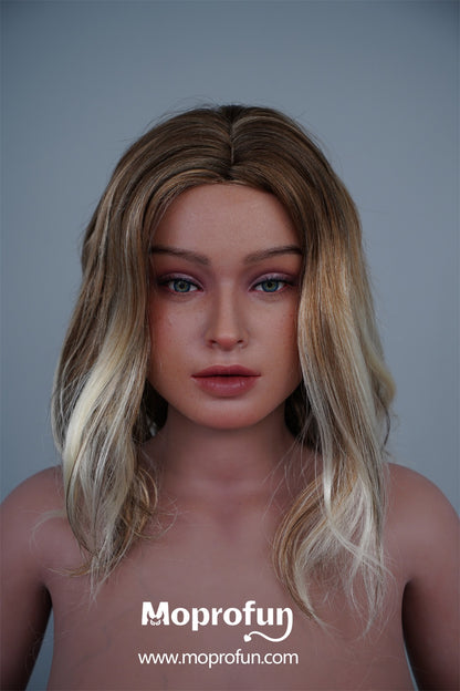 Galatea Doll | 162cm 5ft4in Blonde BBW Woman Full Silicone Real Doll with Soft ROS Silicone Head for Single Man - Yoo