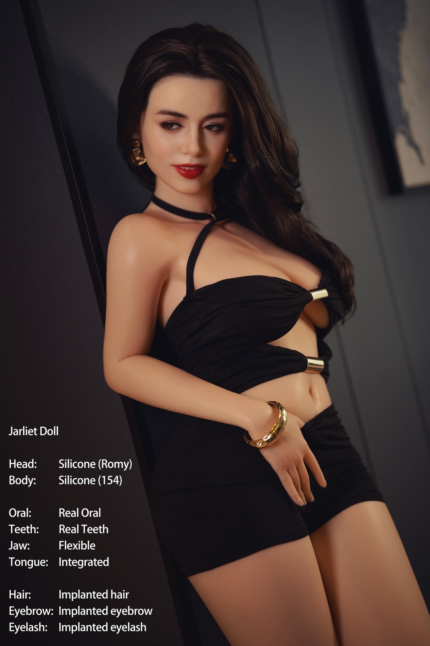 Jarliet Doll | 154cm 5ft1in Lifelike MILF Mature Woman Adult Doll with ROS Silicone Head for Blowjob - Romy