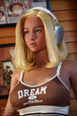 Galatea Doll | 162cm 5ft4in Blonde Hair Tan Skin Full Silicone Realistic Doll with Soft ROS Silicone Head for Aging Men - Alessia