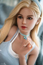 US Stock SY Doll | 150cm 4ft11in Blonde Hair Small Breast Lifelike Asian Hybrid Adult Doll with Soft Real Oral Silicone Head - Jia