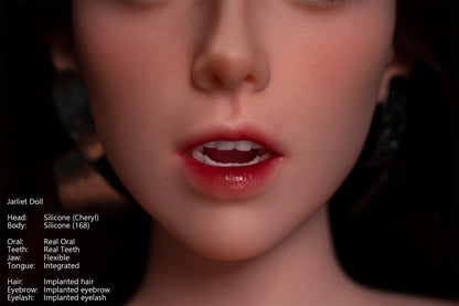 Jarliet Doll | 5ft6in Black Hair Asian Woman Silicone Adult Love Doll & Real Oral Silicone Head - Cheryl