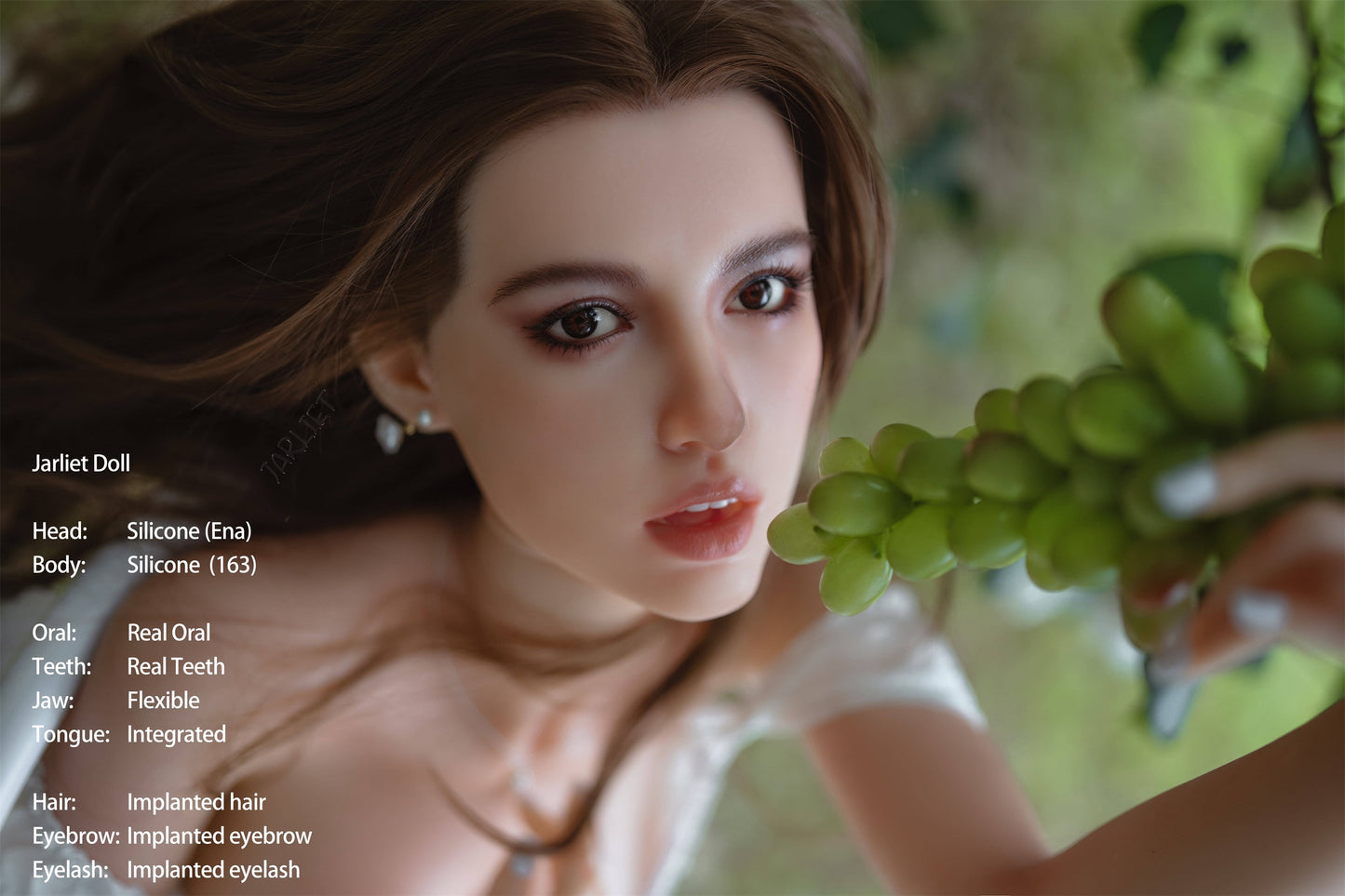 Jarliet Doll | 163cm 5ft4in  Blonde Hair Sexy Woman Soft Boobs Full Silicone Doll with ROS Silicone Head for Blowjob - Ena