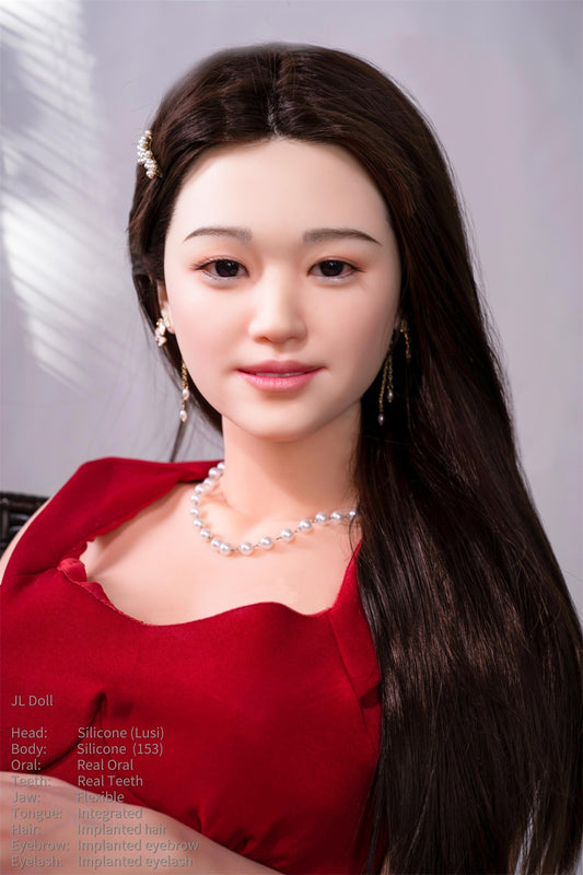 Jarliet Doll | 153cm 5ft Full Size Real Full Silicone Chinese Woman Adult Love Doll with ROS Silicone Head - Lusi