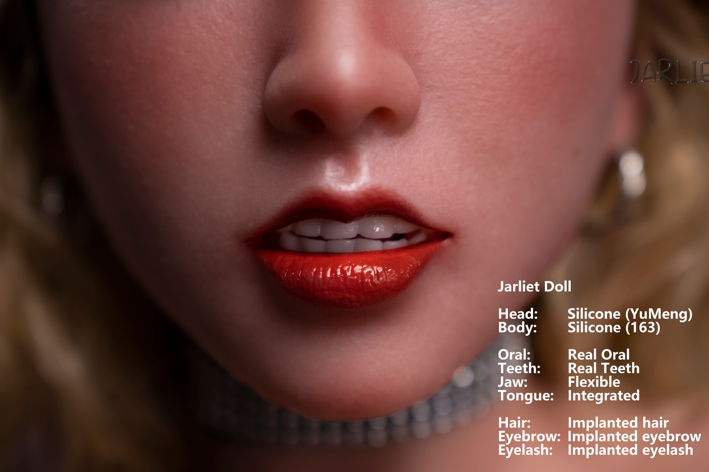Jarliet Doll | 5ft4in Gold Hair Asian Woman Silicone Adult Love Doll with Real Oral Silicone Head - YuMeng