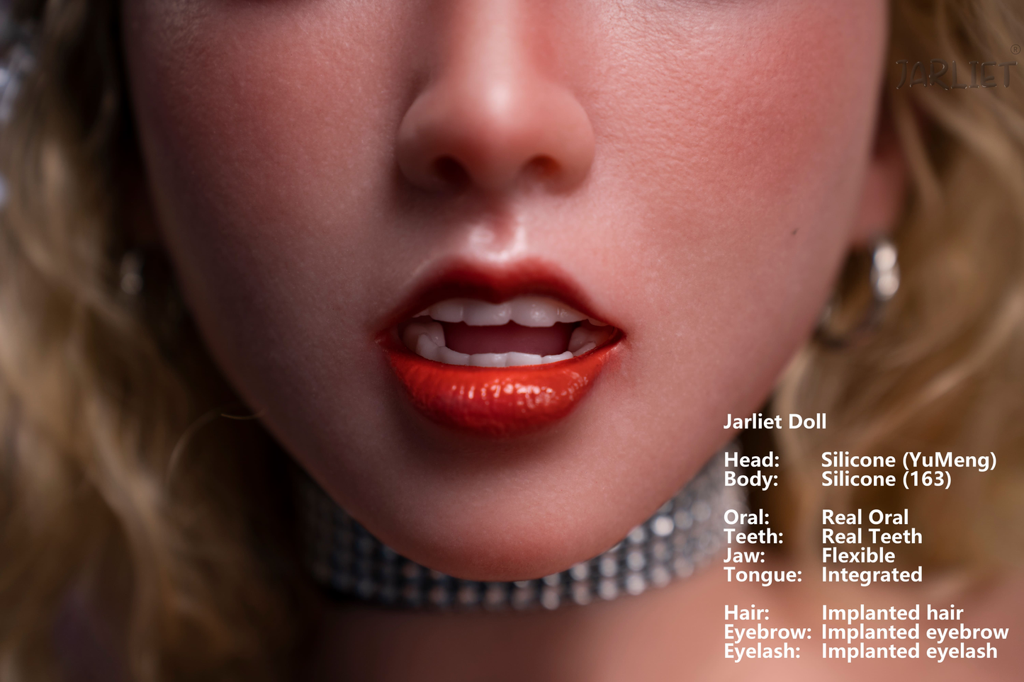 Jarliet Doll | 5ft4in Gold Hair Asian Woman Silicone Adult Love Doll with Real Oral Silicone Head - YuMeng