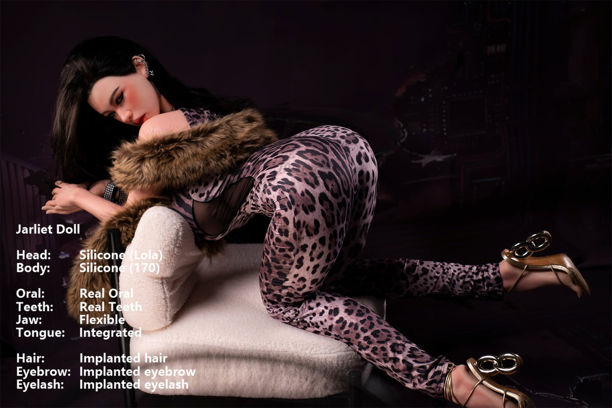 Jarliet Doll | 5ft7in Tall Big Butt Soft Gel Huge Boobs Full Body Silicone Adult Love Doll & Real Oral Silicone Head - Lola