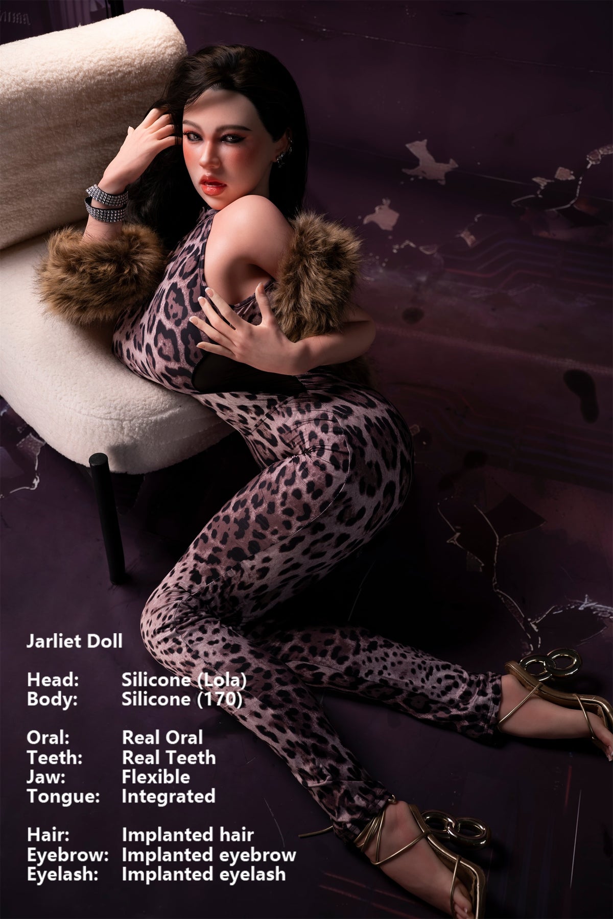 Jarliet Doll | 5ft7in Tall Big Butt Soft Gel Huge Boobs Full Body Silicone Adult Love Doll & Real Oral Silicone Head - Lola