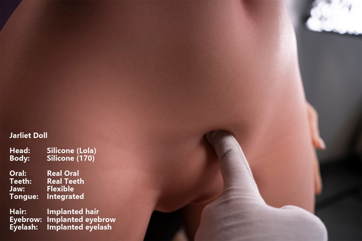 Jarliet Doll | 5ft7in Tall Big Butt Soft Gel Huge Boobs Full Body Silicone Adult Love Doll & Real Oral Silicone Head - Lola