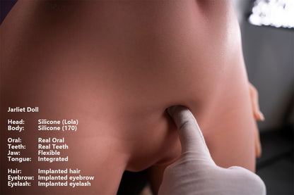 Jarliet Doll | 5ft7in Tall Big Butt Soft Gel Huge Boobs Full Body Silicone Adult Love Doll & Real Oral Silicone Head - Lola