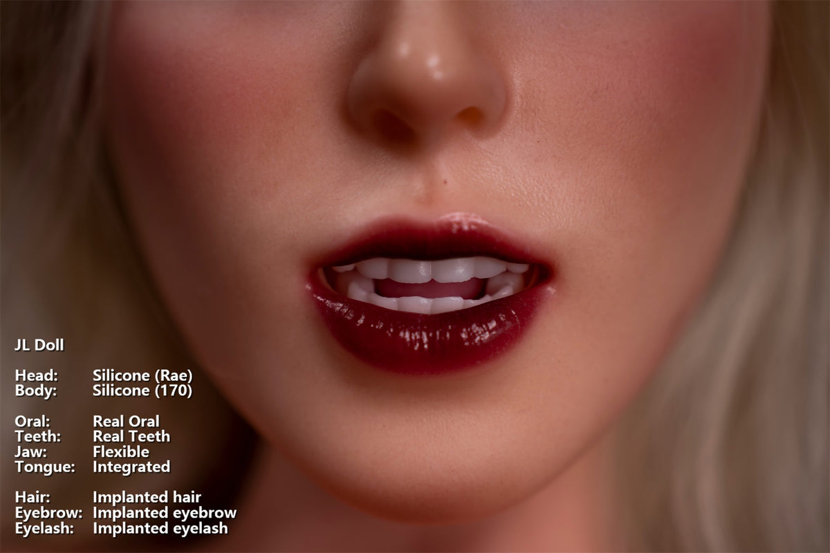 Jarliet Doll | 5ft9in Gray Hair Mature Woman Silicone Love Doll Real Oral Silicone Head - Rae