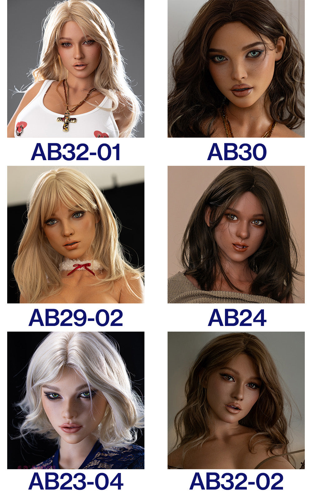 AIBEI Doll | Removable Single ROS Real Oral Silicone Head for Full Size Sex Dolls