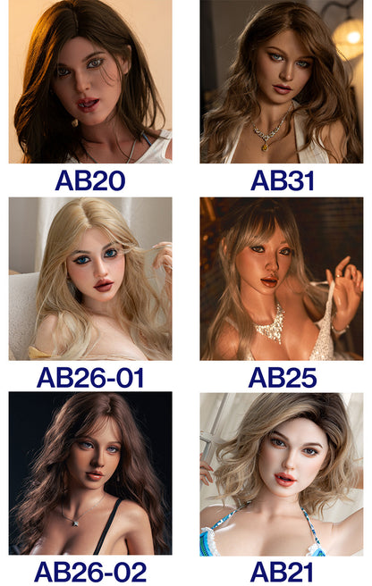 AIBEI Doll | Removable Single ROS Real Oral Silicone Head for Full Size Sex Dolls