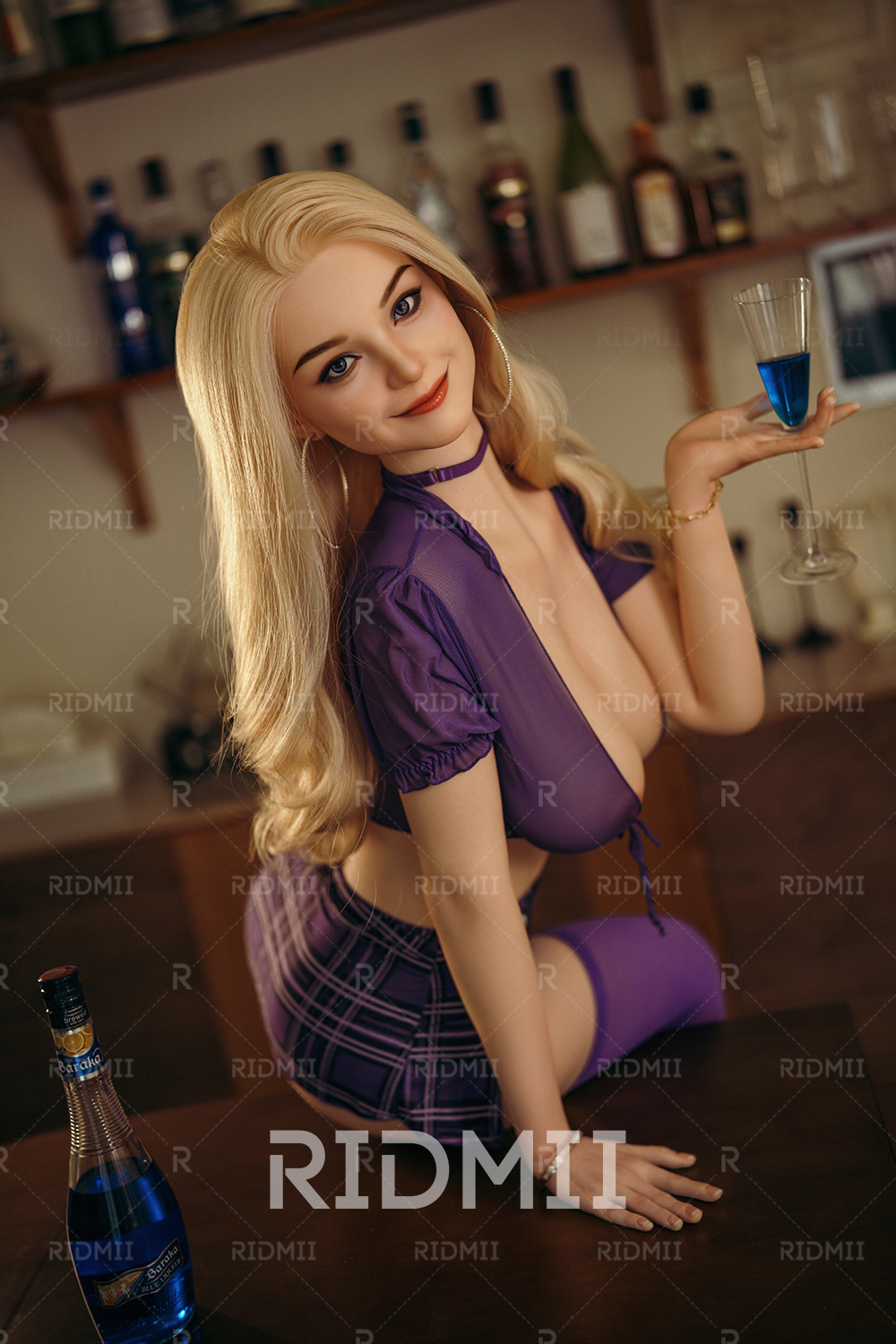 RIDMII Doll | 5ft6in Real Full Size Tall White Skin Gold Hair Sexy American Silicone Adult Doll - Senna