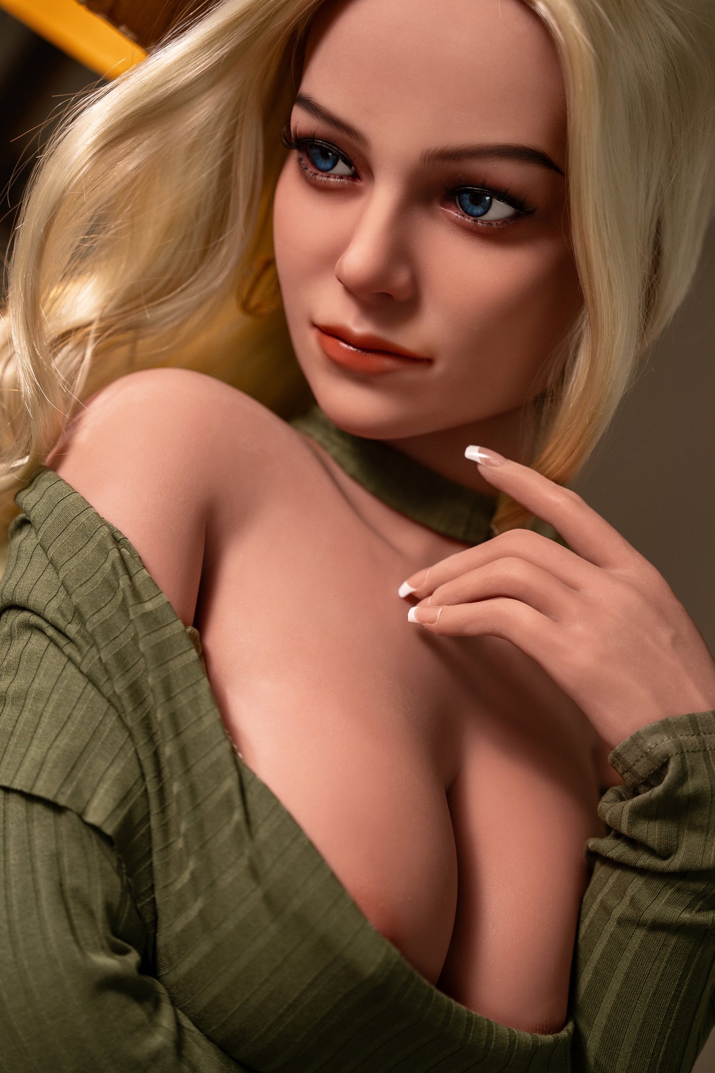 US Stock | AIBEI Doll 166cm/5ft4 Big Breast Blonde Hair TPE Sex Doll - Lila