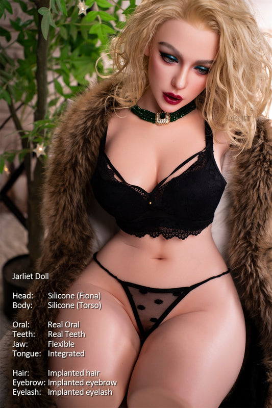 Jarliet Doll | Lifesize Gold Hair Half Body American Woman Silicone Adult Love Doll - Fiano