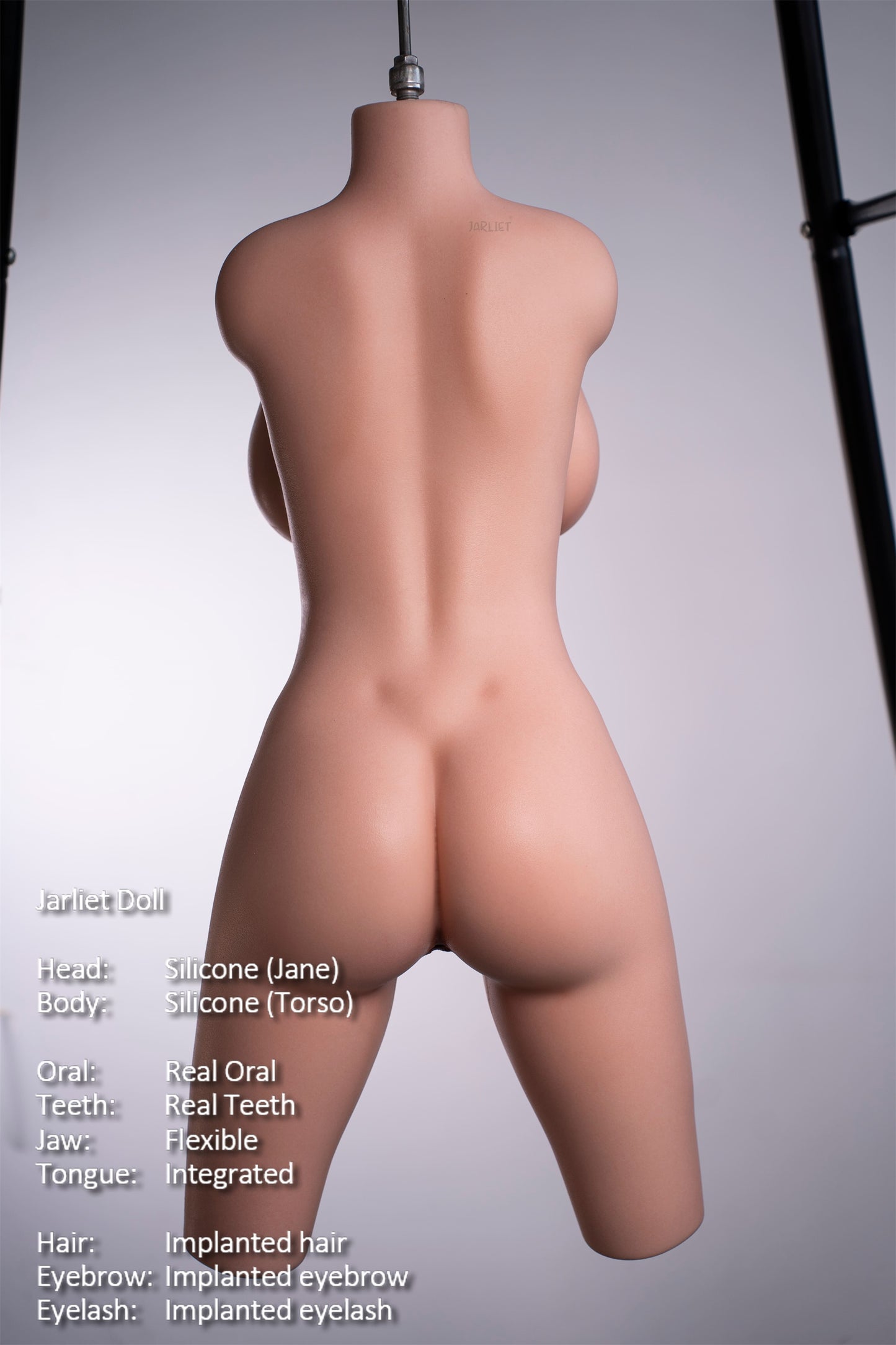 Jarliet Doll | Gold Hair Half Body American Woman Silicone Adult Love Doll & Real Oral Silicone Head - Jane
