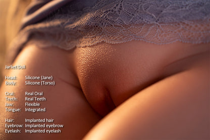 Jarliet Doll | Gold Hair Half Body American Woman Silicone Adult Love Doll & Real Oral Silicone Head - Jane