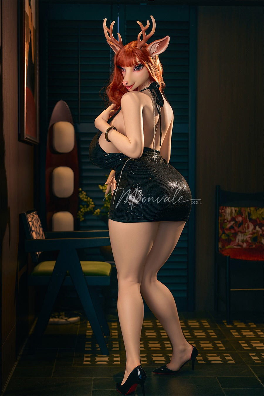 Moonvale Doll 5ft7in Furry Yiff Thick Voluptuous Fantasy Anime Deer Silicone Love Doll - Cerina