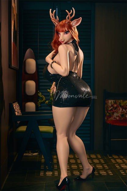 Moonvale Doll 5ft7in Furry Yiff Thick Voluptuous Fantasy Anime Deer Silicone Love Doll - Cerina