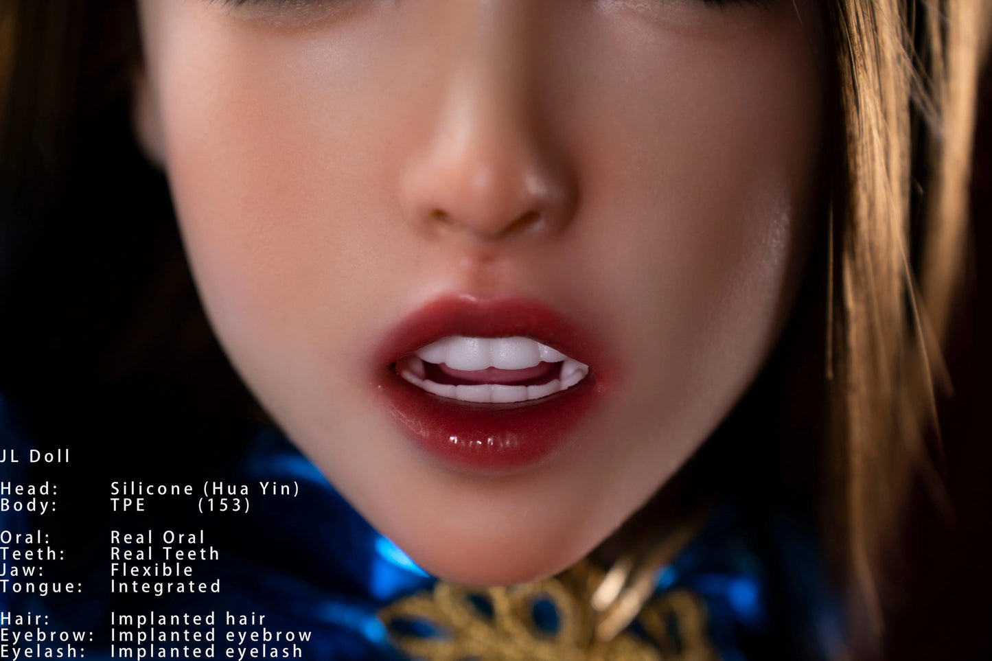 Jarliet Doll | 153cm 5ft1in Full Body Asian Style Slim Body Petite Sex Doll with ROS Silicone Head for Blowjob - HuaYin