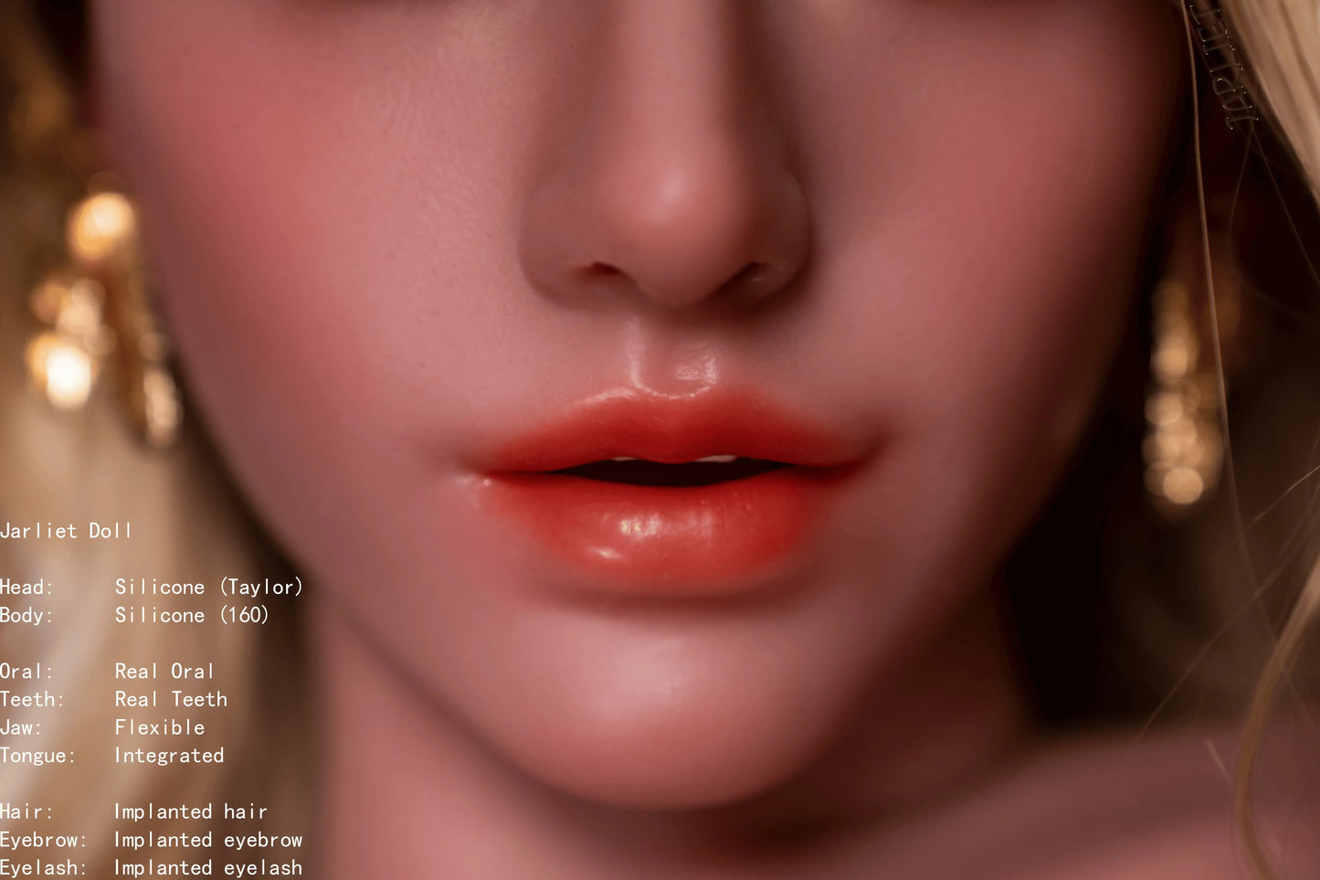 Jarliet Doll | 160cm 5ft3in Blonde Golden Hair Sexy Woman Full Size Adult Full Silicone Doll with ROS Silicone Head - Taylor