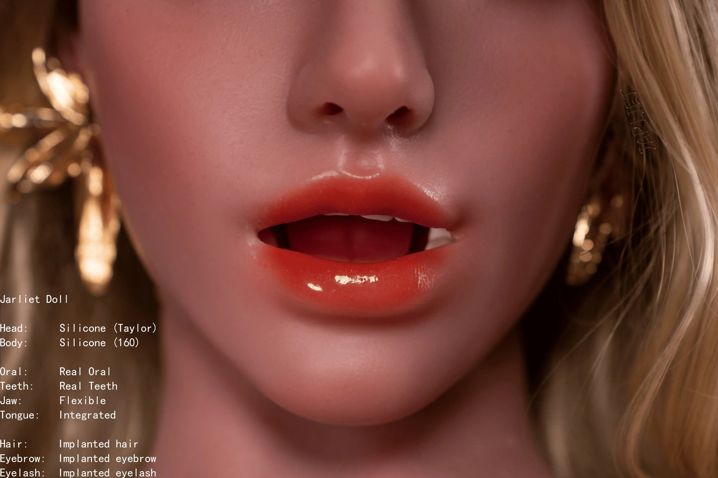 Jarliet Doll | 160cm 5ft3in Blonde Golden Hair Sexy Woman Full Size Adult Full Silicone Doll with ROS Silicone Head - Taylor