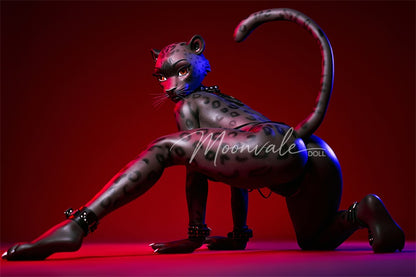 Moonvale Doll 5ft5in Furry Yiff Anthropomorphic Leopard Cat BBW Fantasy Silicone Adult Doll - Velara