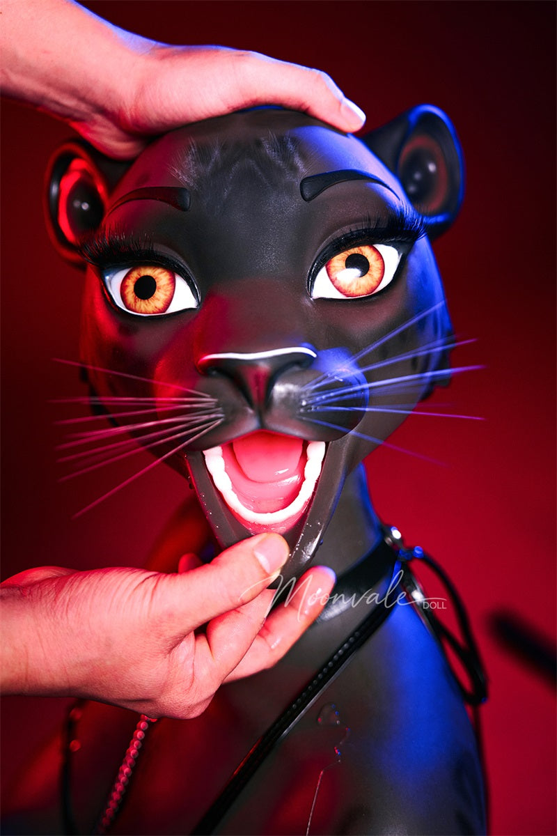Moonvale Doll 5ft5in Furry Yiff Anthropomorphic Leopard Cat BBW Fantasy Silicone Adult Doll - Velara