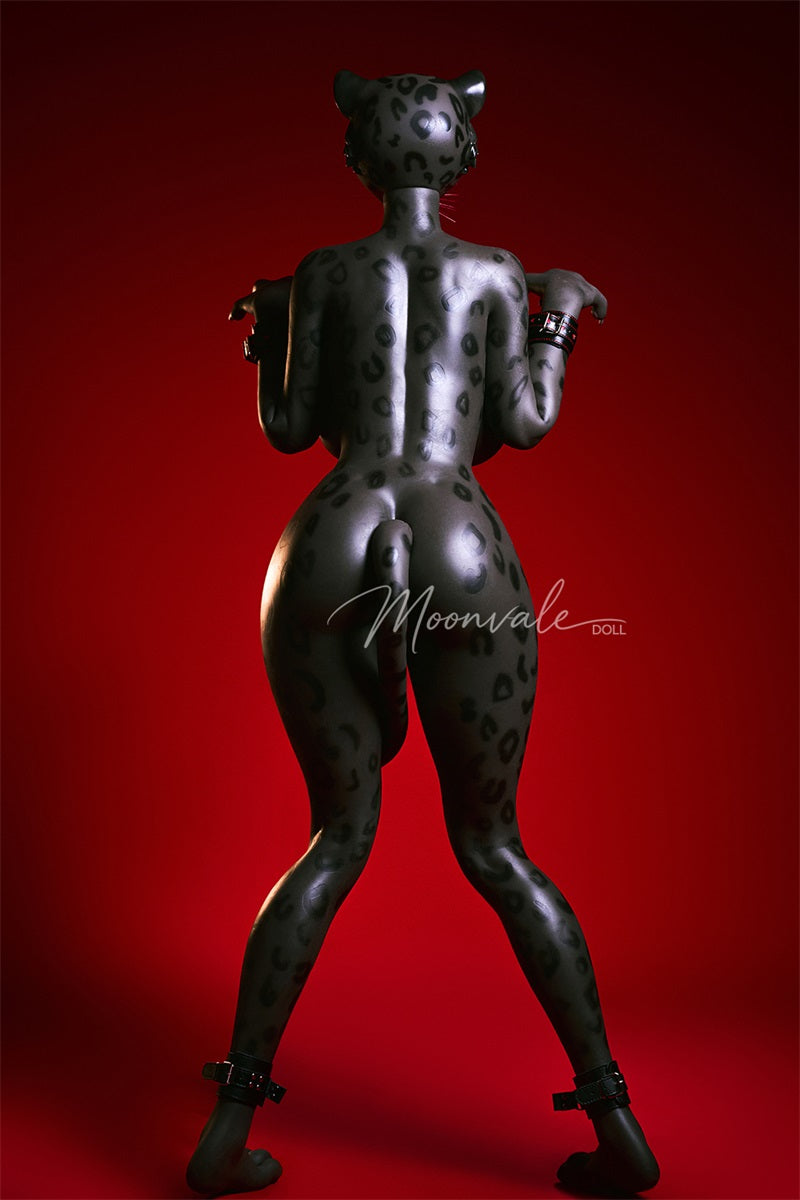 Moonvale Doll 5ft5in Furry Yiff Anthropomorphic Leopard Cat BBW Fantasy Silicone Adult Doll - Velara